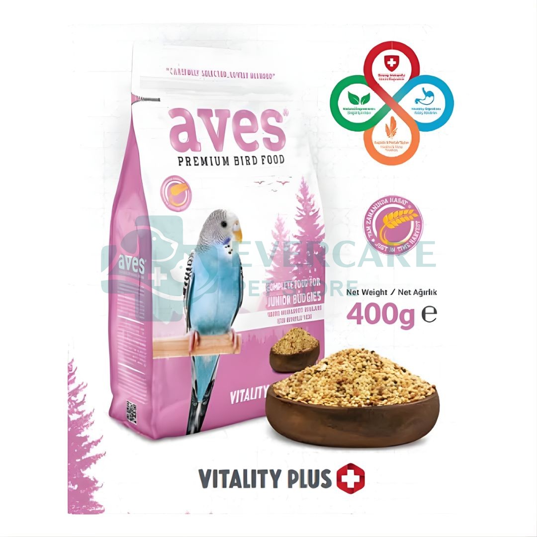 Aves Premium Bird Food Complete Food For Junior Budgies - 400 Gram