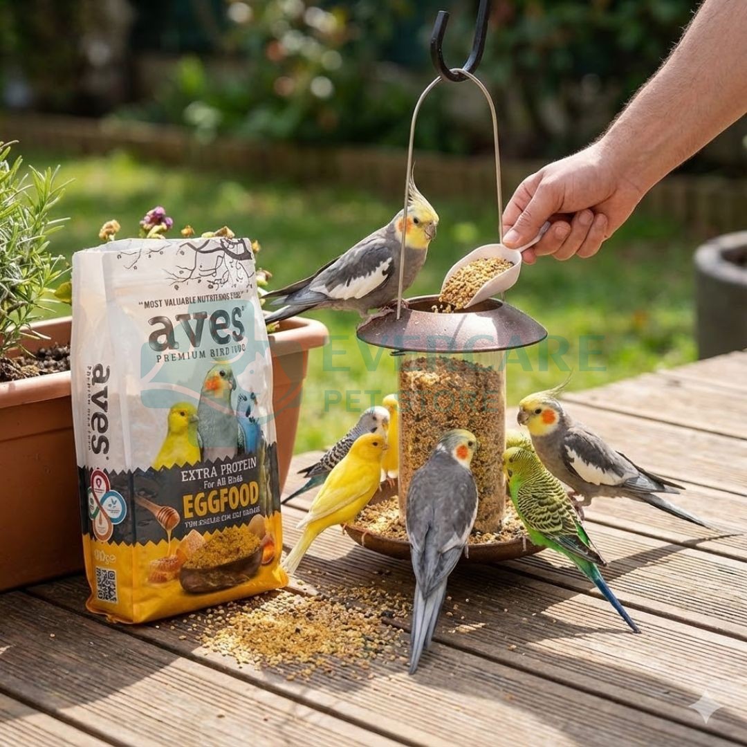 Aves Premium Bird Food Extra Protein For All Birds-Egg Food - 100 Gram thumbnail 2