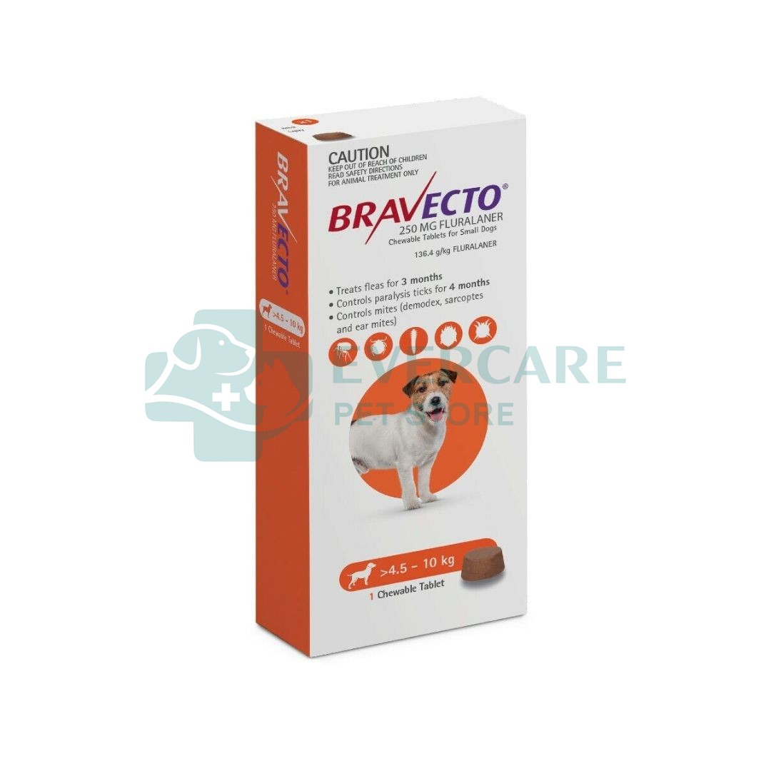 Bravecto Tablet for Small Dogs / 4.5 KG to 10 KG