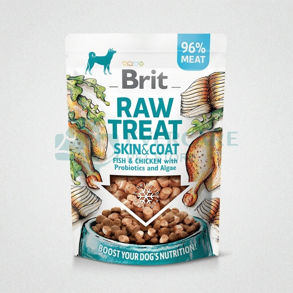 Brit Raw / Dog Treat / For Skin And Coat / Chicken And Fish Flavor - 40 Gram