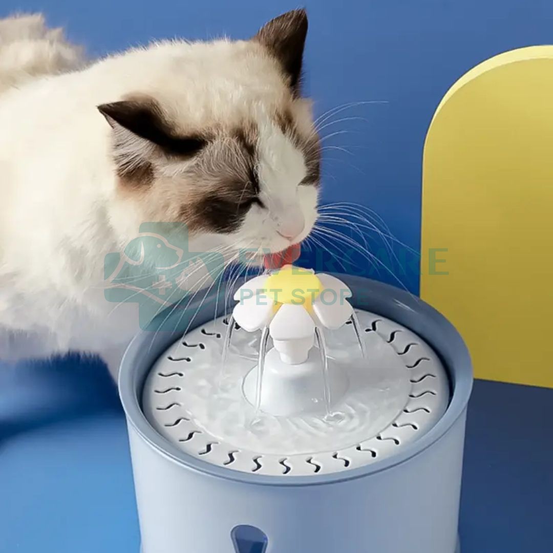 Flower Shape Cat Water Fountain thumbnail 4
