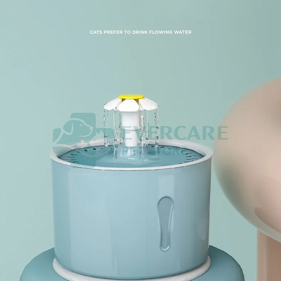 Flower Shape Cat Water Fountain thumbnail 7