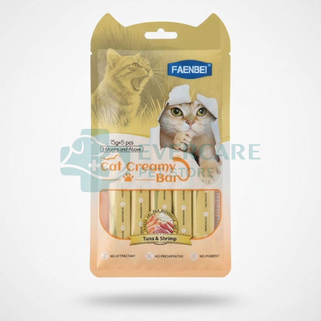 Faenbei Cat Creamy Treats - (15 Gram x 5 pcs)