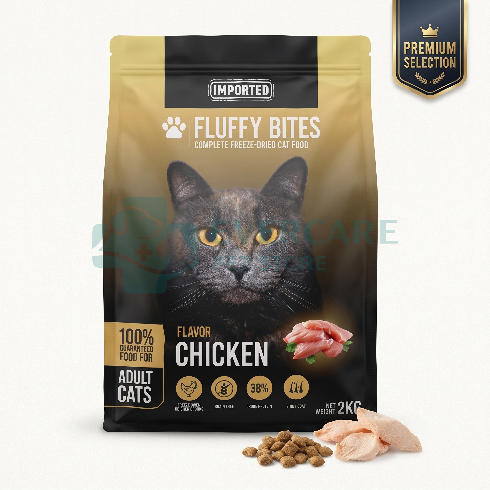 Fluffy Bites Imported Adult Cat Food