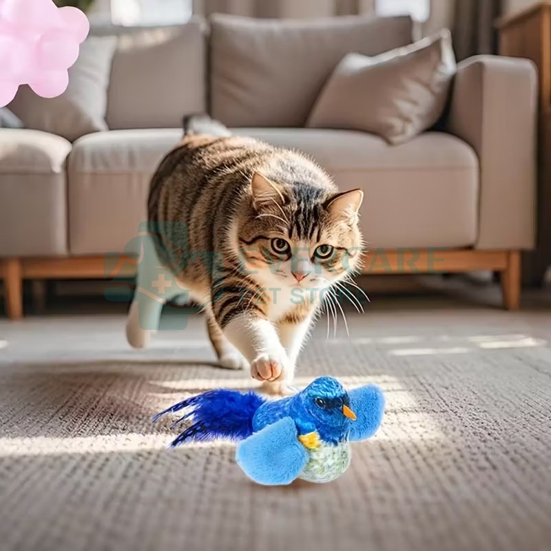 Interactive Cat Toy with Realistic Bird Chirping Sounds - No Batteries Needed thumbnail 14