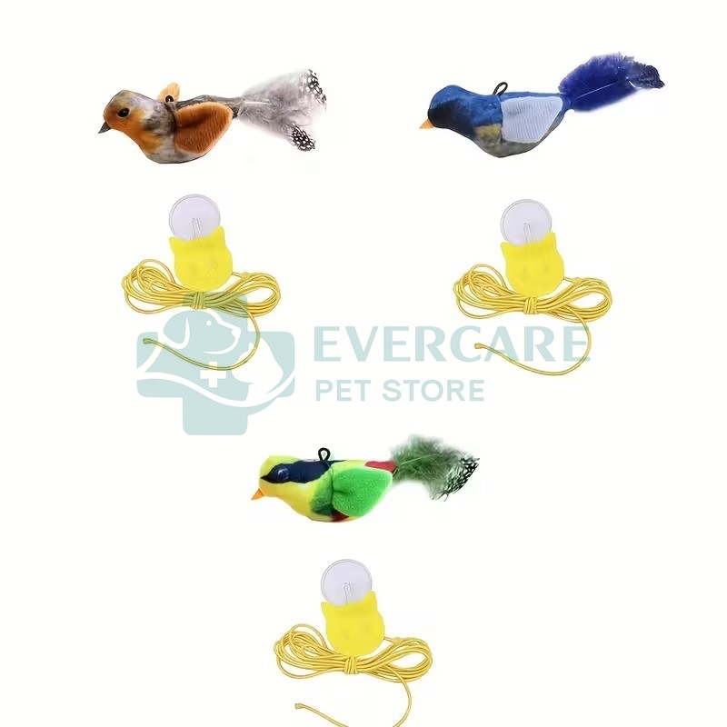 Interactive Cat Toy with Realistic Bird Chirping Sounds - No Batteries Needed thumbnail 5