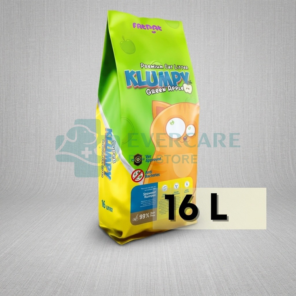Klumpy Cat Litter - Green Apple Scent - 16L