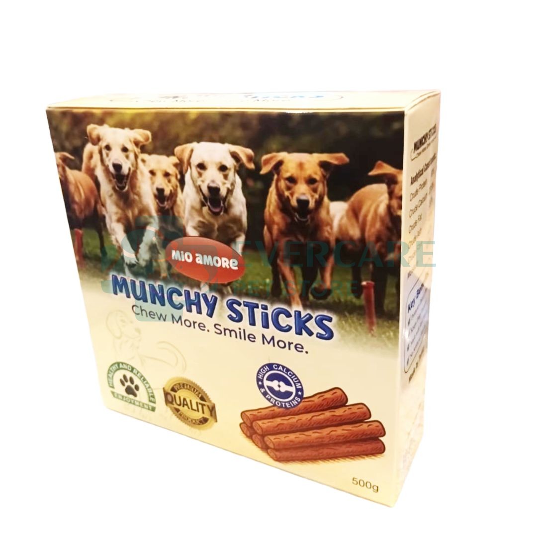 Mio Amore Munchy Raw Hide Sticks Dog Treats - 500 Gram