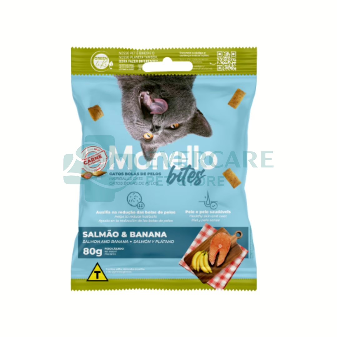 Monello Bites Healthy Skin And Coat Cat Treat - 80 Gram
