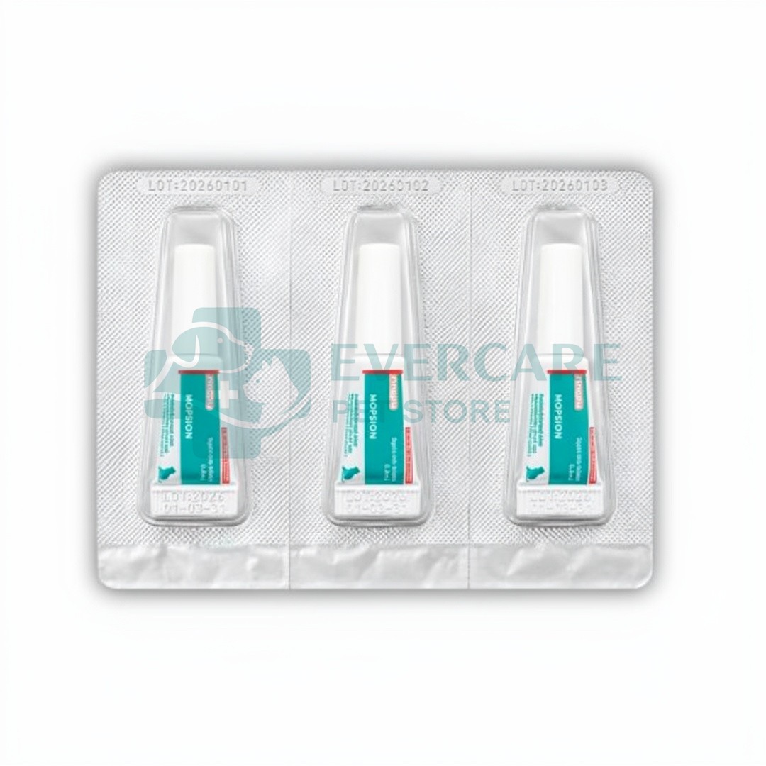 Mopsion Spot On for Cats Under 4kg - Flea, Ear Mite And Worm Protection 1-Tube (0.4ML) thumbnail 2