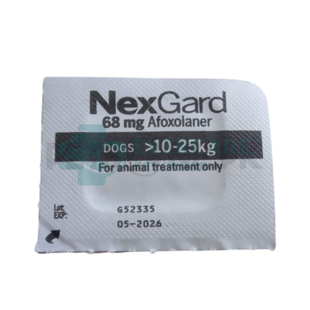 Nexgard Chewable Tablet For Dogs Weight 10-25Kg - 1 Tablet