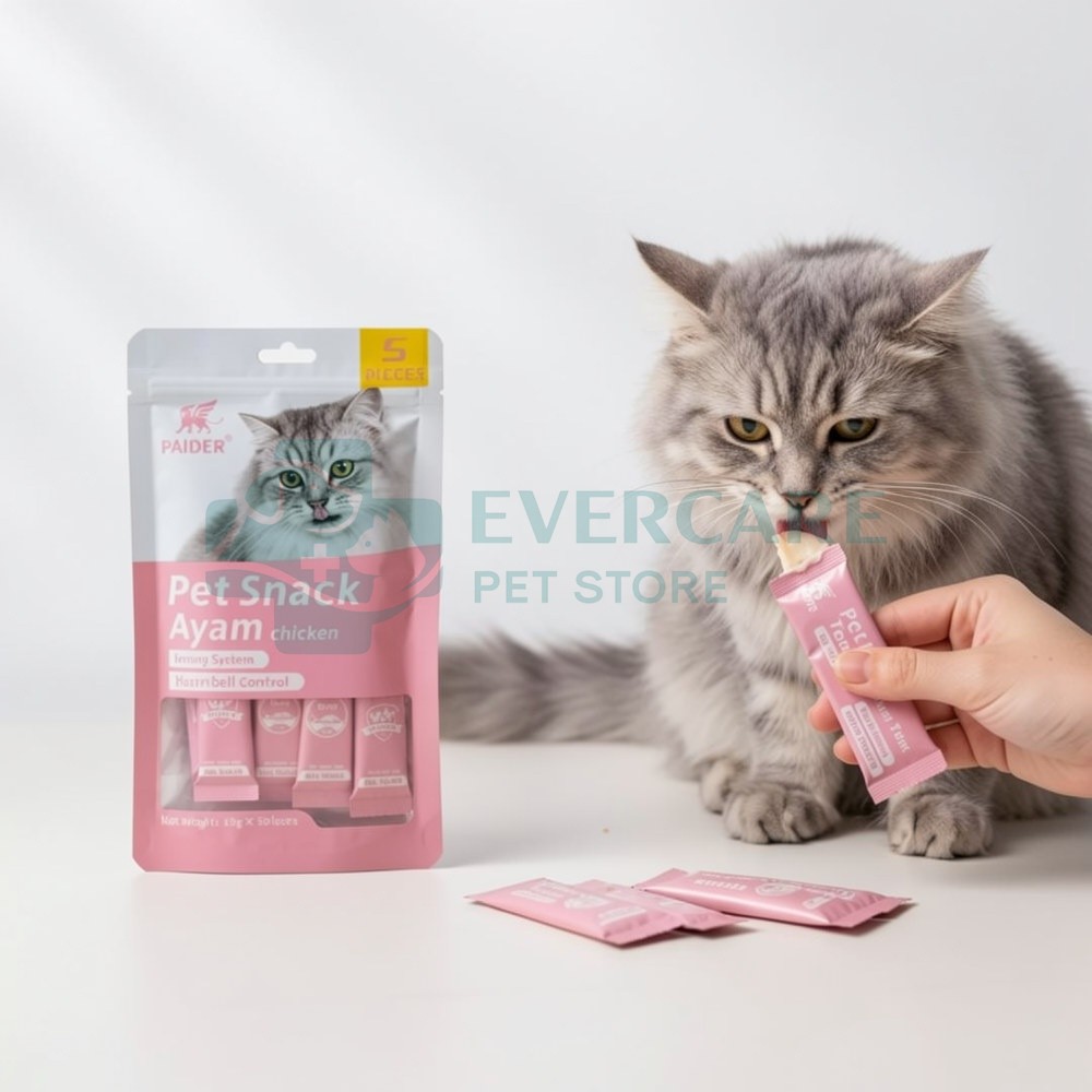 Paider Pet Snack Chicken Hairball Control - 75 Gram