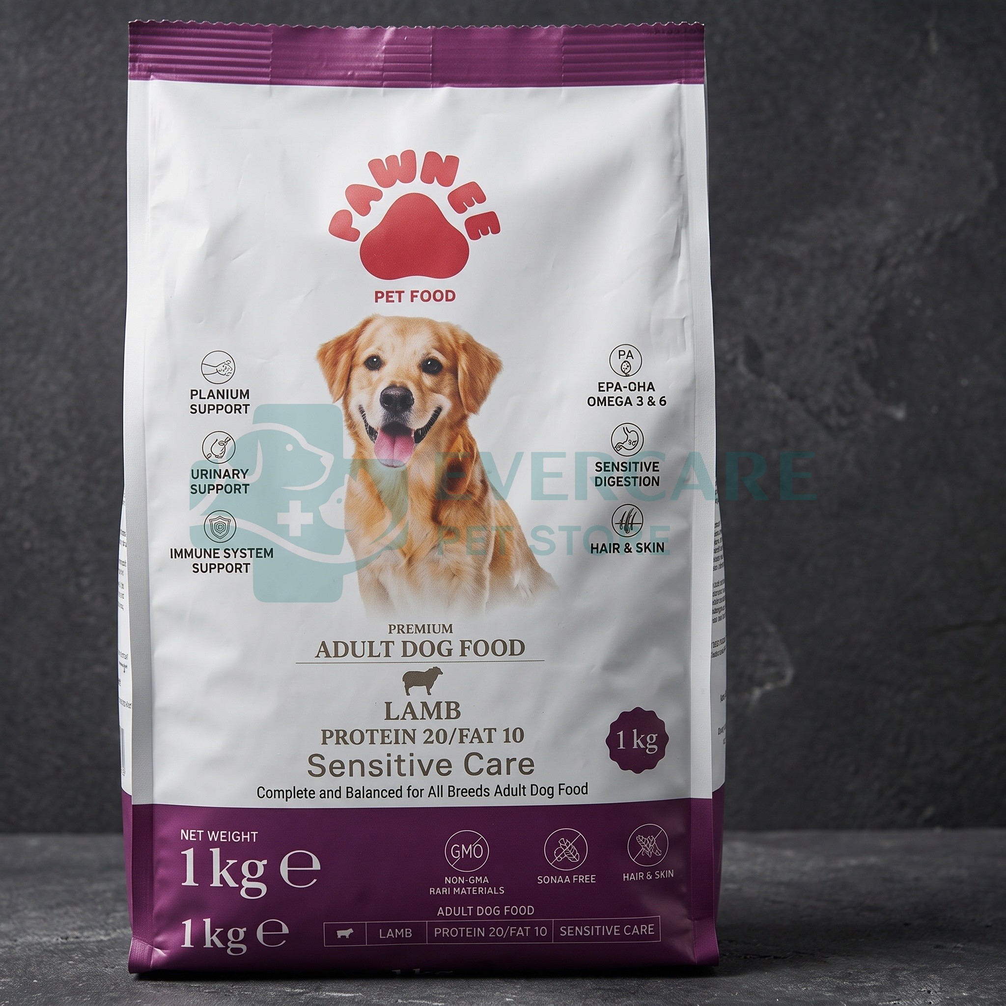 Pawnee Sensitive Care Adult Dog Food In Lamb