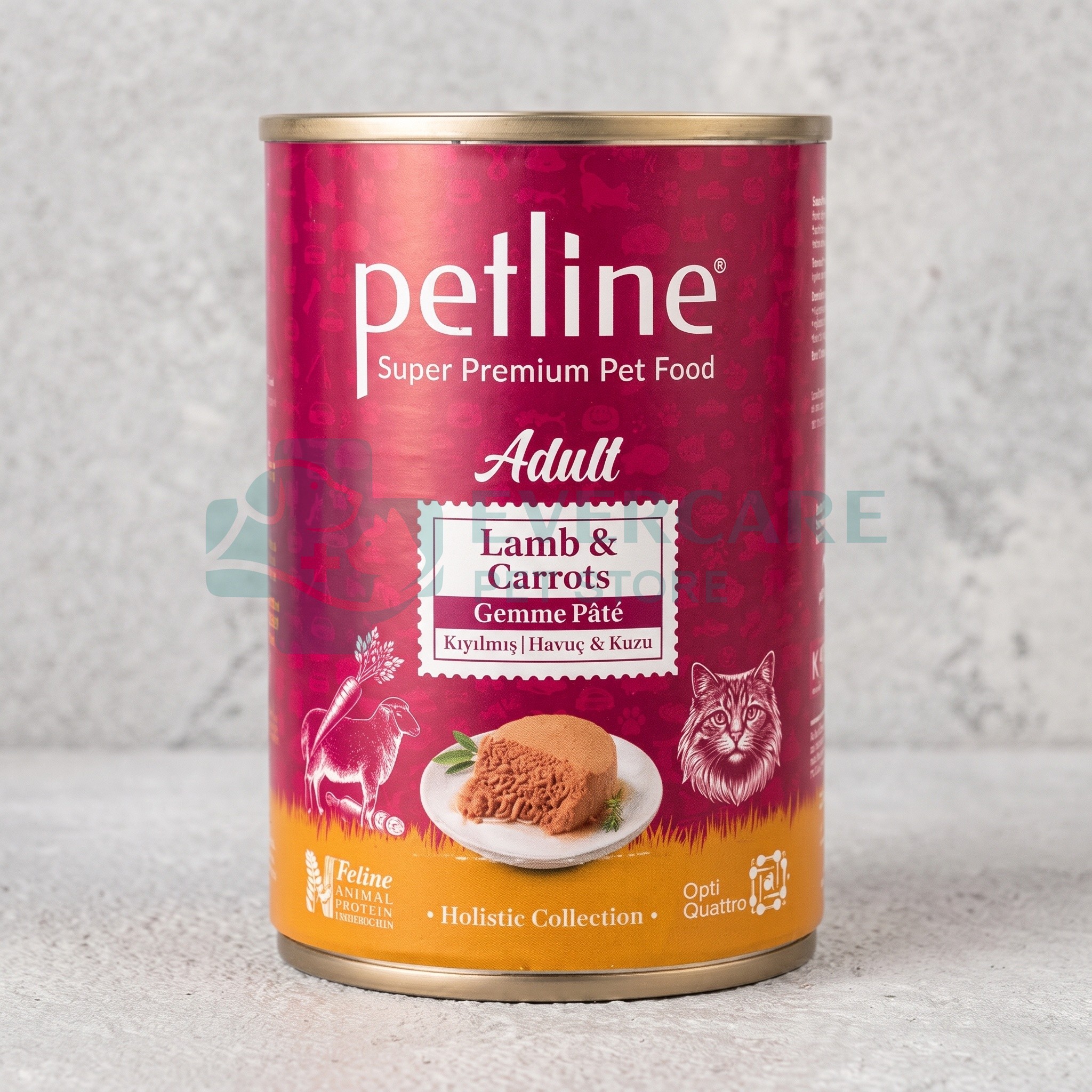 Petline Super Premium Adult Wet Cat Food Pate Tin - 395 Gram