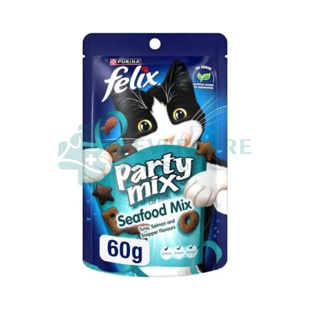 Purina Felix Party Mix Sea Food Flavor - 60 Grams