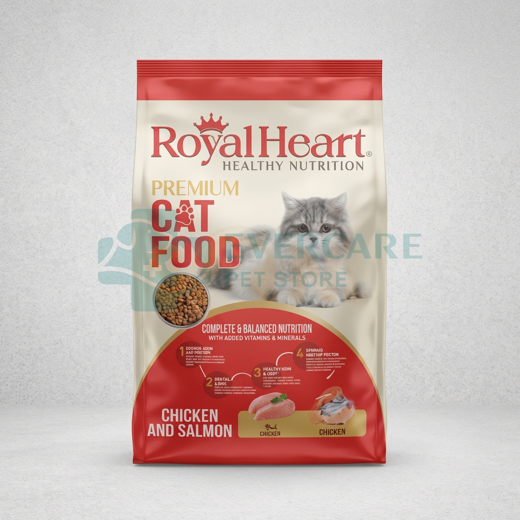 Royal Heart Dry Cat Food Chicken And Salmon