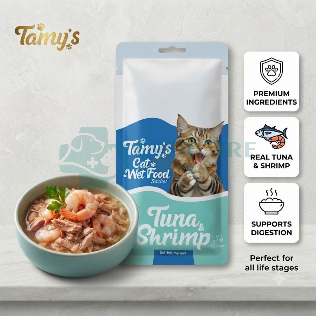 Tamys Creamy Treat for Cat - Tuna And Shrimp Flavour
