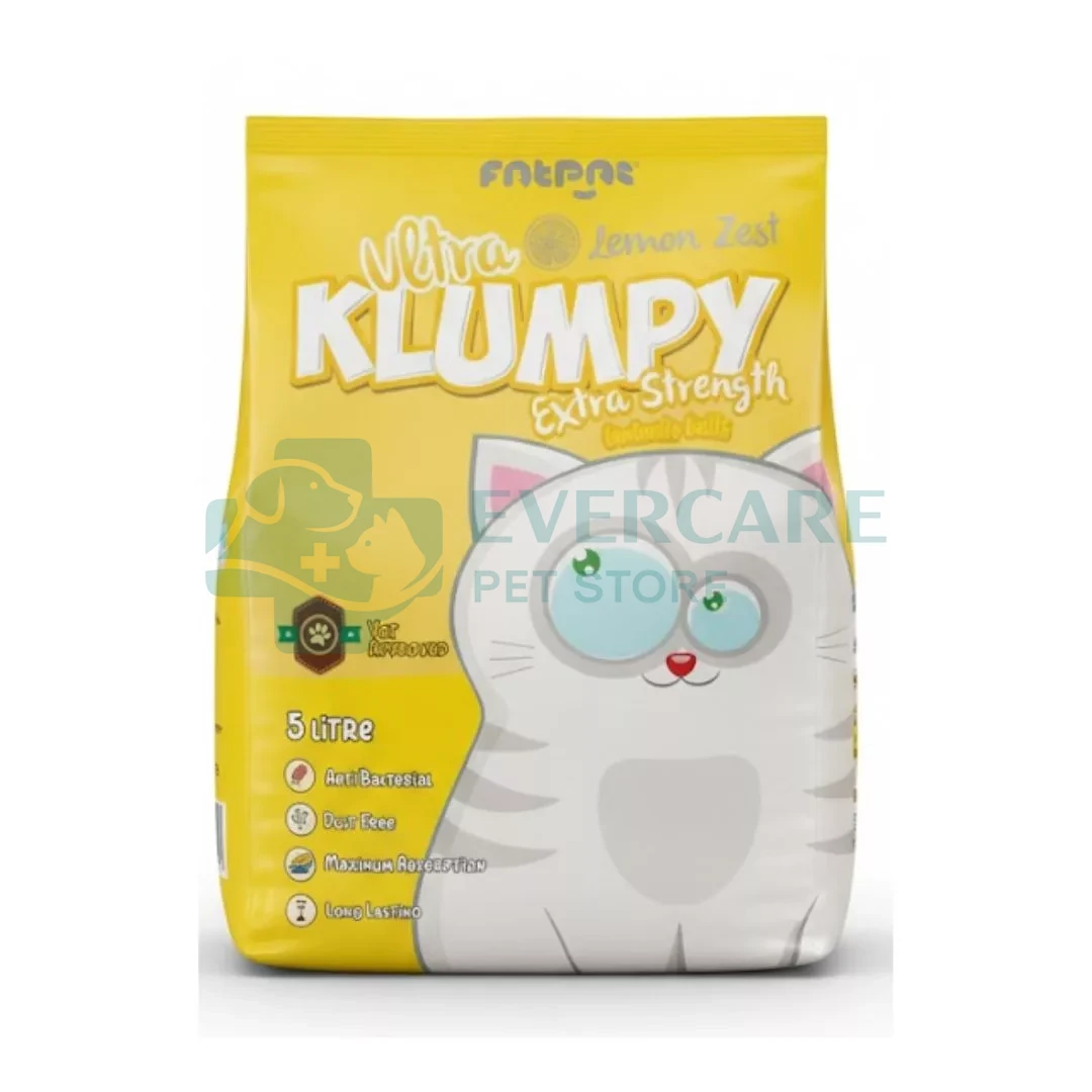 Ultra Klumpy Pet Cat Litter / Ultra Klumpy Litter - Lemon - 5L