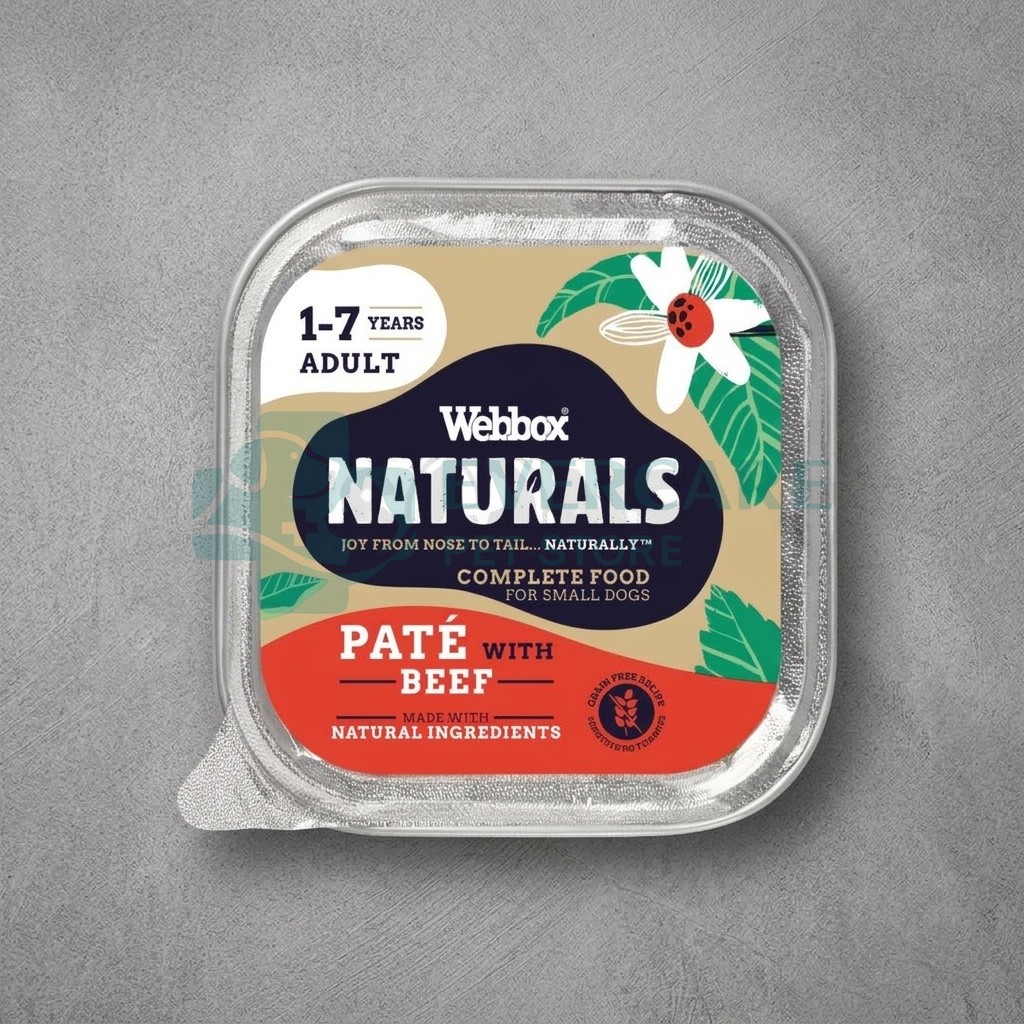 Webbox Natural PATE Beef / Wet Dog Food - 150 Gram