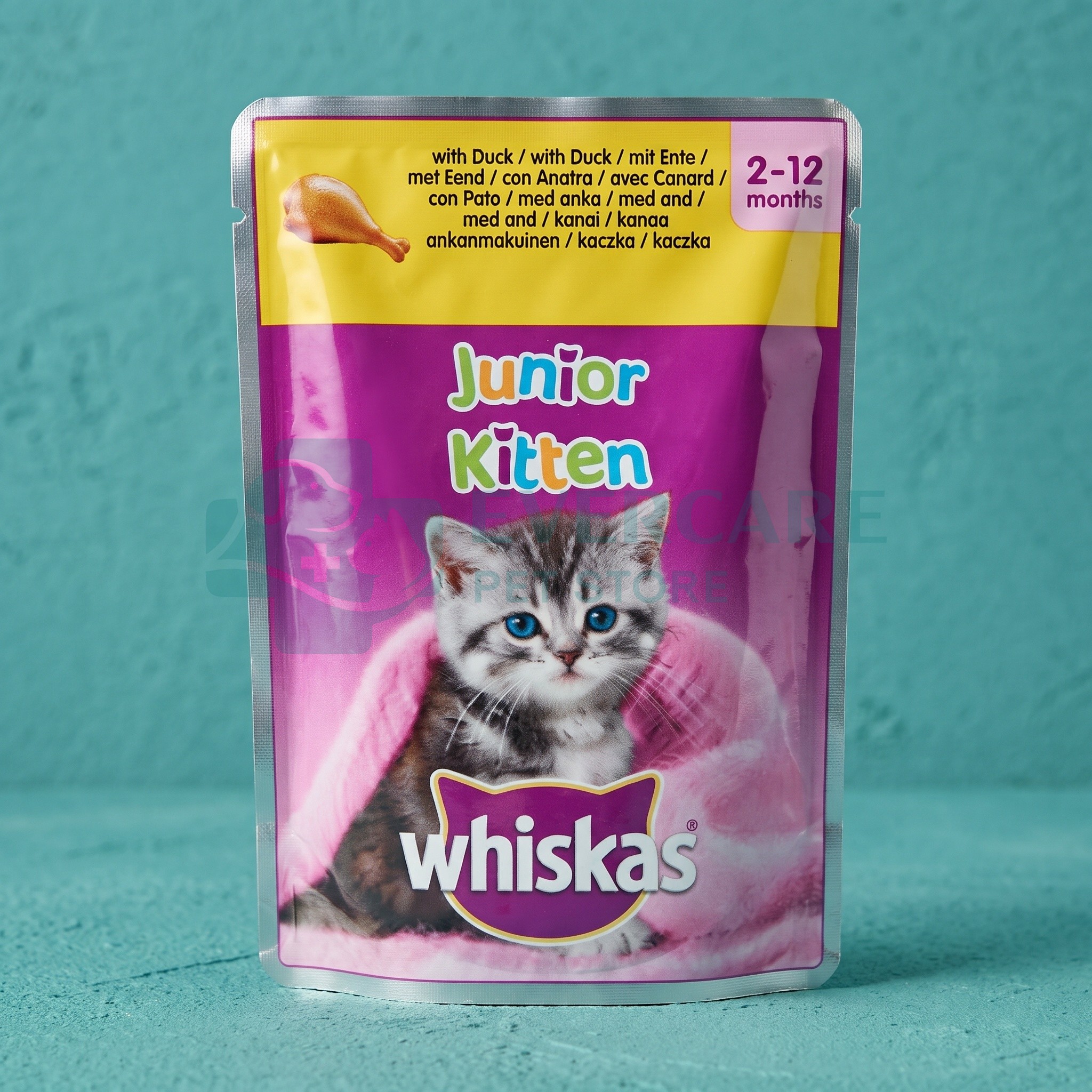 Whiskas 2-12 Month Kitten Poultry Feasts In Jelly - 85 Gram Pouch